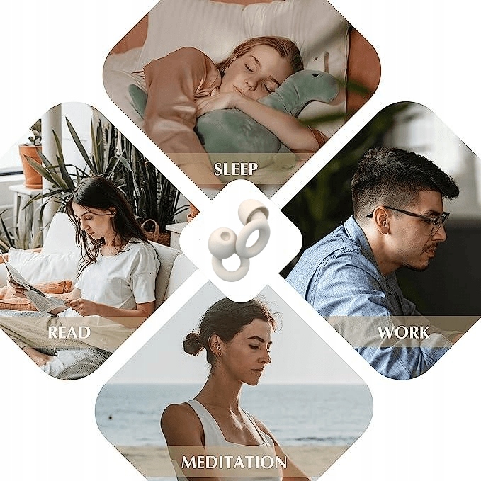 ZATYCZKI DO USZU STOPERY DOUSZNE DO SPANIA WKŁADKI Stopień tłumienia hałasu 27 dB