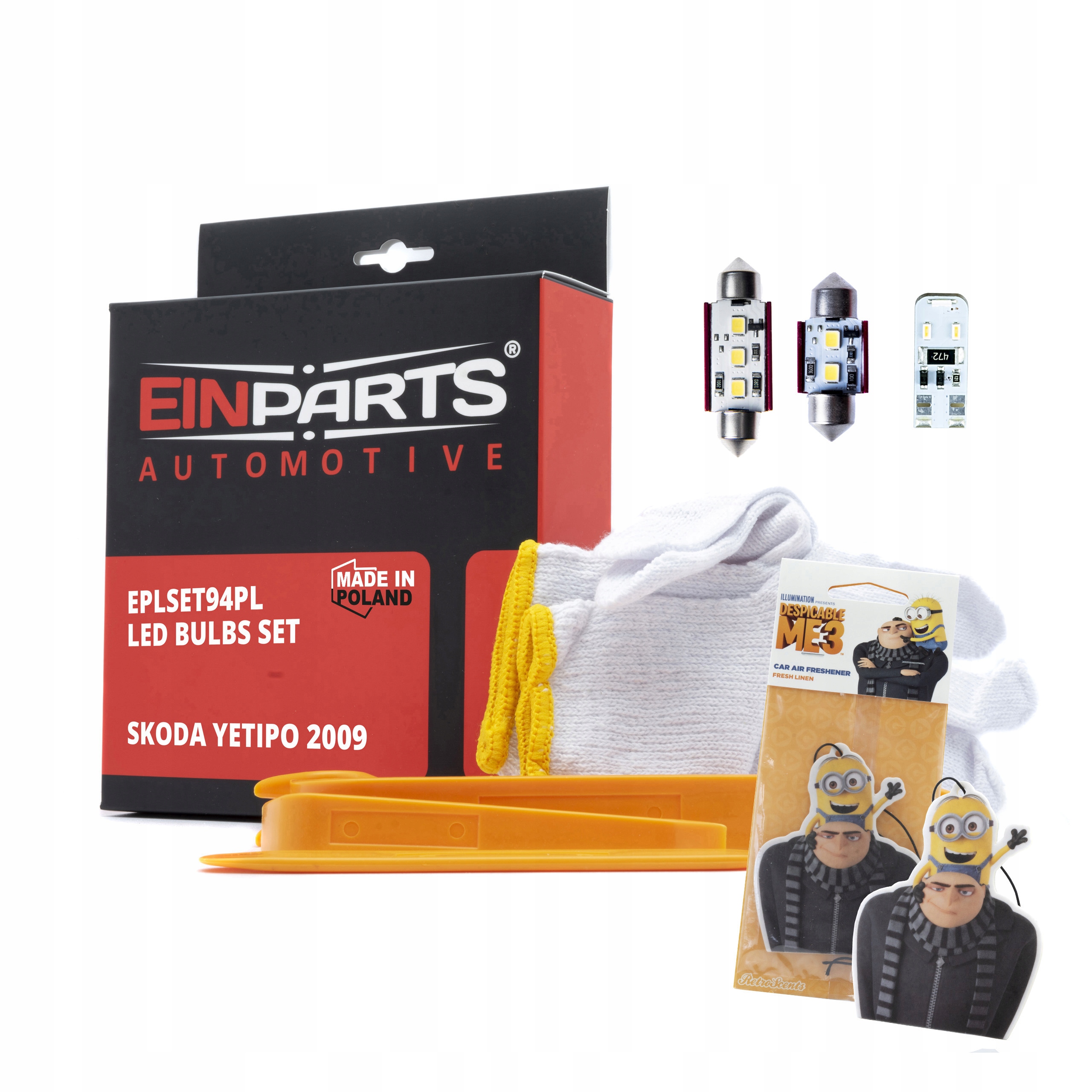 ZESTAW LED WNETRZA ZAPACH DO SKODA YETI PO 2009