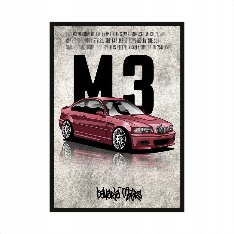 Obraz na ścianę BAVARIA MOTORS BMW E46 M3
