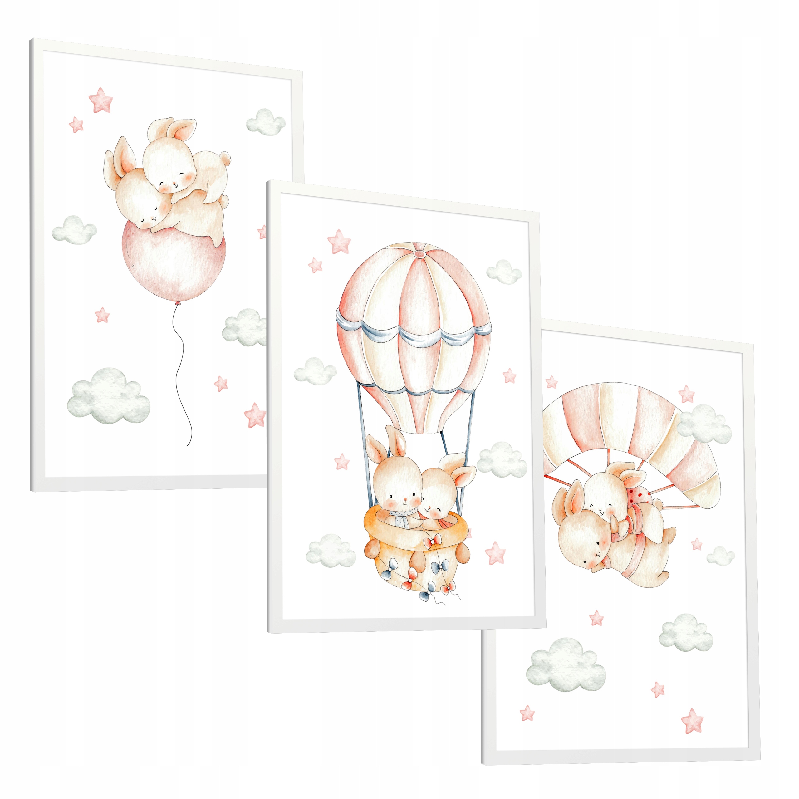 

Zestaw 3 Obrazki Plakat w ramie 33x43 Duży Wybór