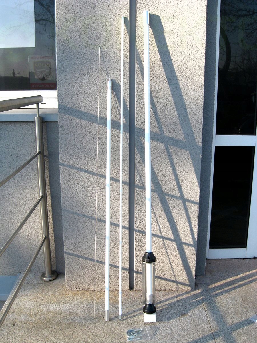 Sigma Se Hf 360 fiberglass antena bazowa Kf wielopasmowa 3.5-52MHz 550cm