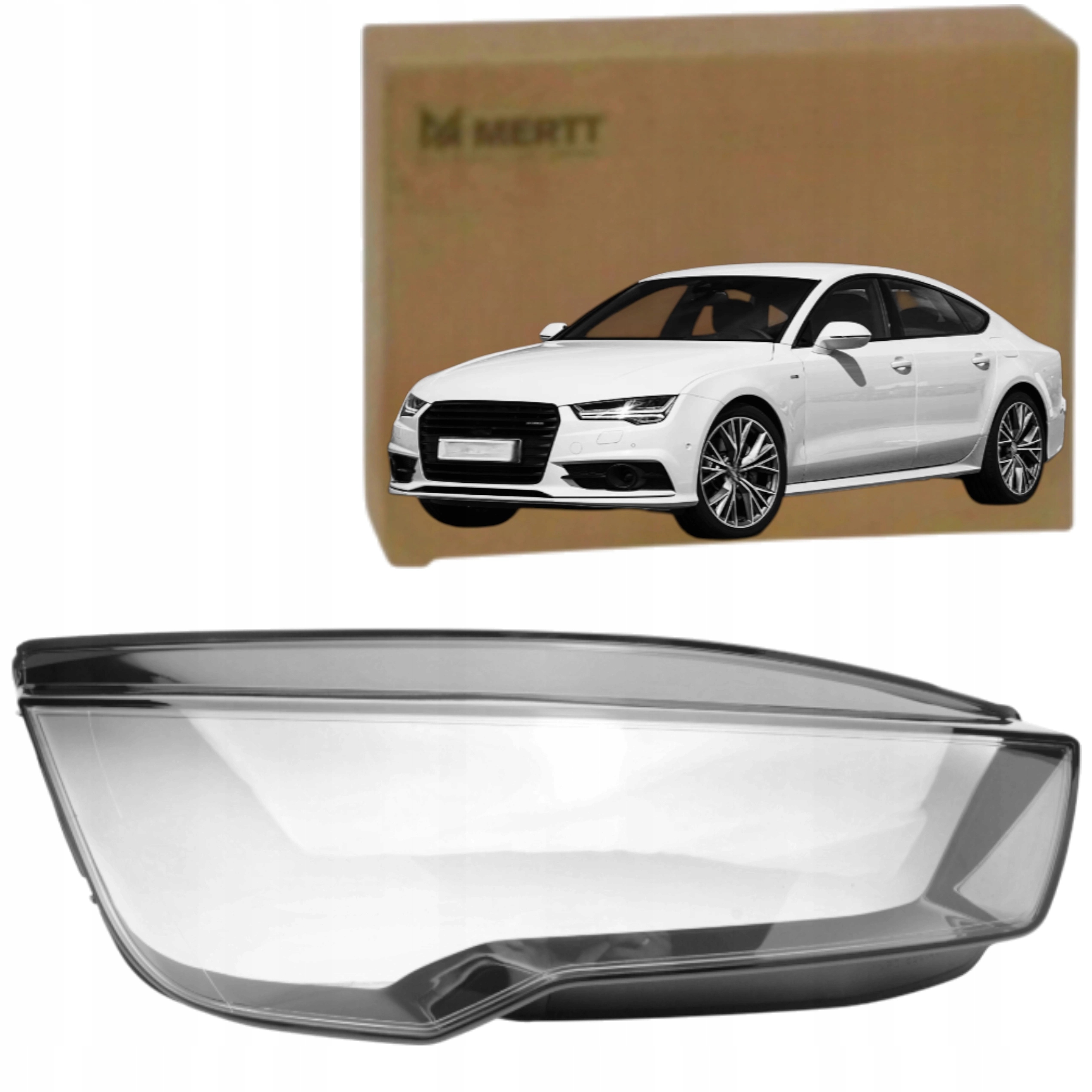 Klosz Pravé sklo světlometu lampa po faceliftu Audi A7 S7 RS7 4G 2014-2018