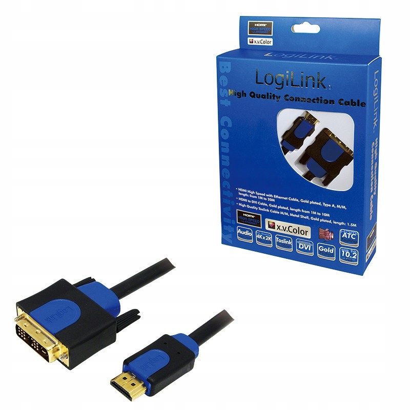 Кабель LOGILINK HDMI-DVI, 3 м