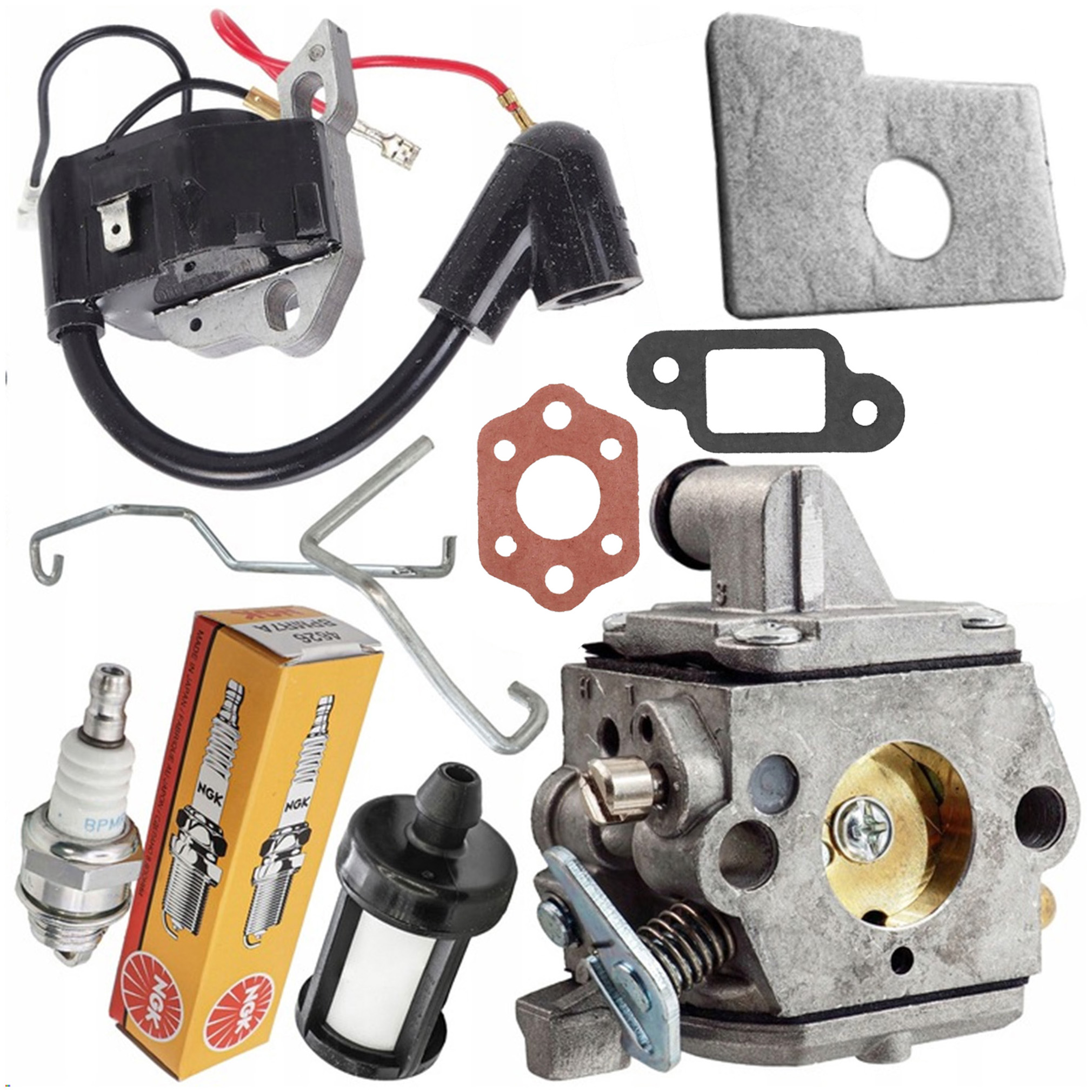 Zestaw Rozruchowy Do Piły Stihl MS180 017 018 MS170 Gaźnik Zama Cewka