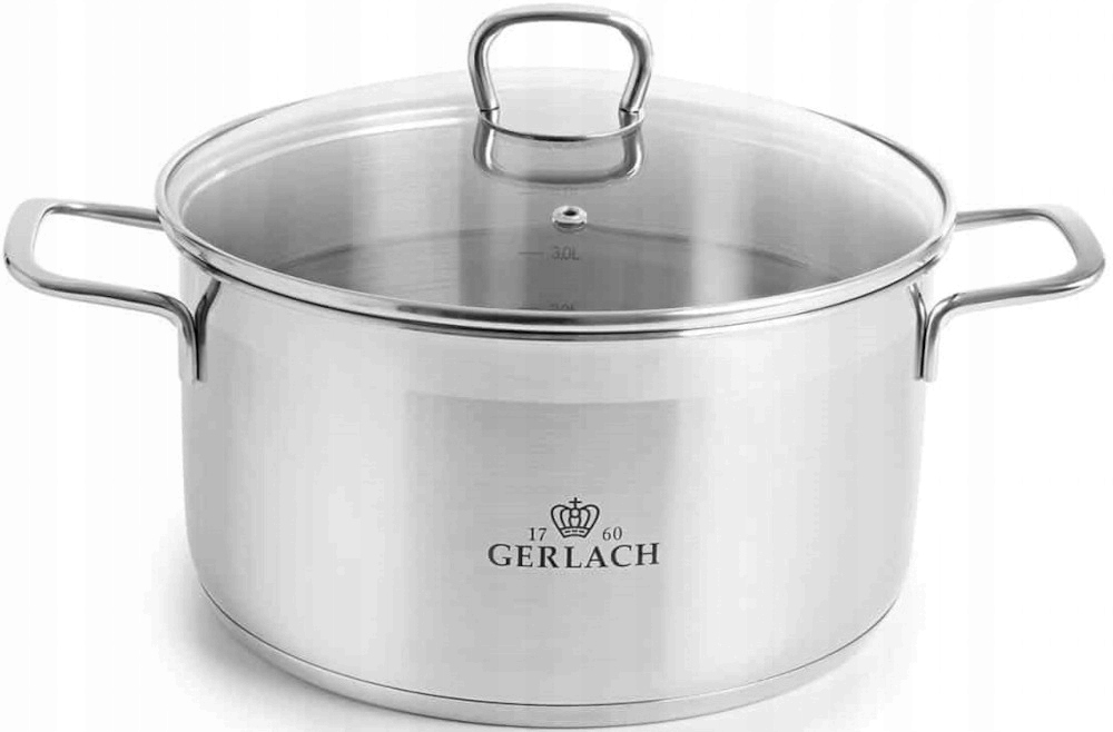 Zestaw garnków GERLACH Brava 8 elementów Indukcja Liczba elementów w zestawie 8