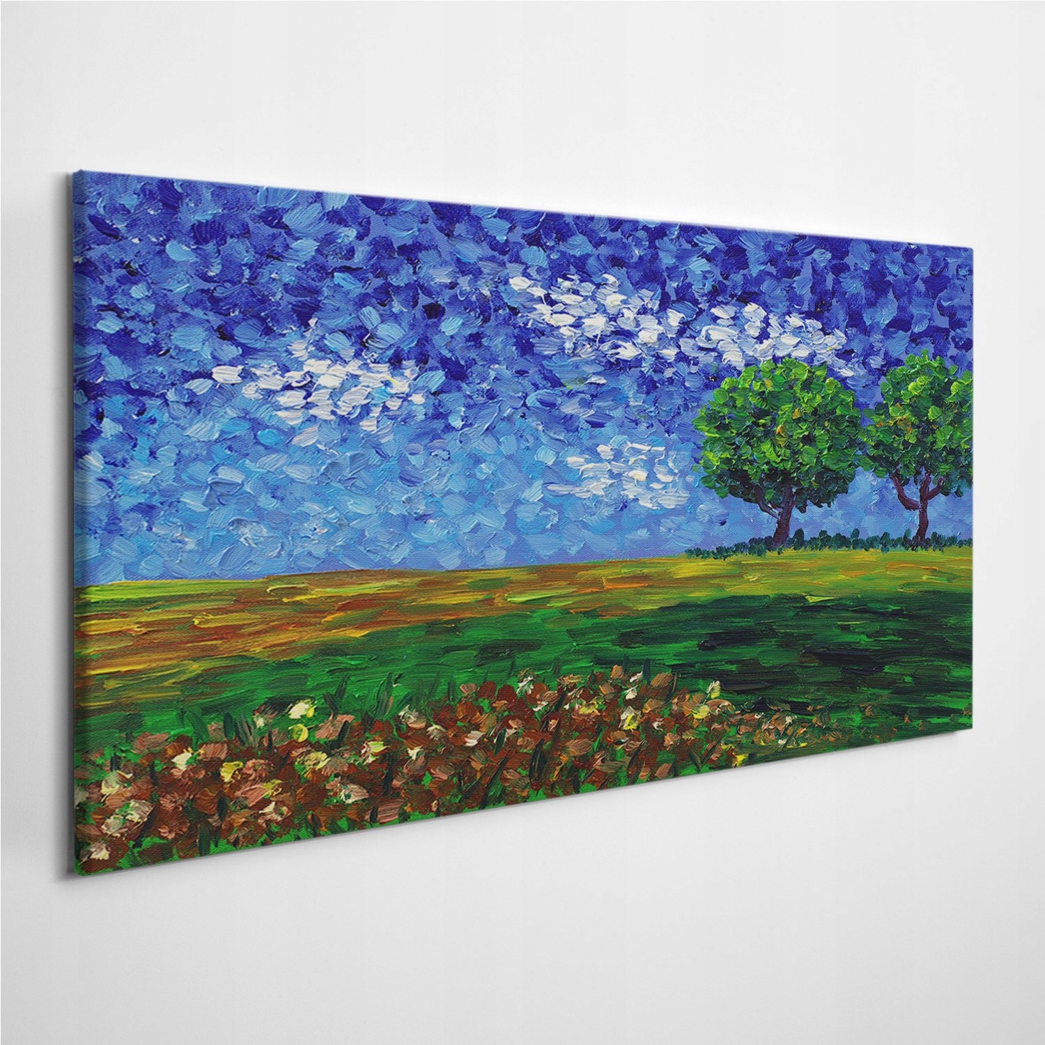 

Foto-obraz na płótnie Wieś Drzewa Natura 120x60 cm