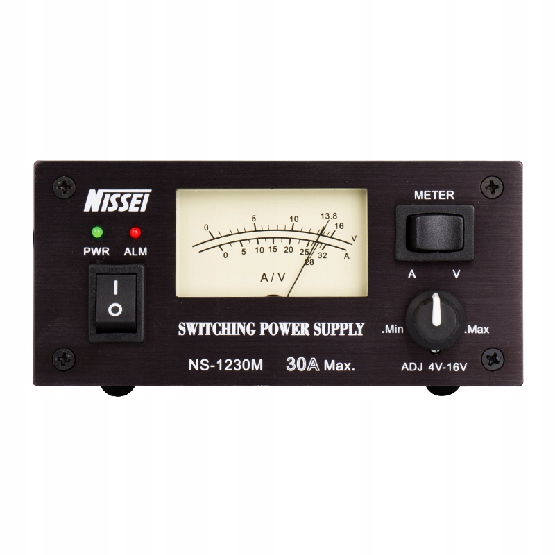 Nissei NS-1230-M zasilacz radiokomunikacyjny 30A, analogowy wskaźnik V/a