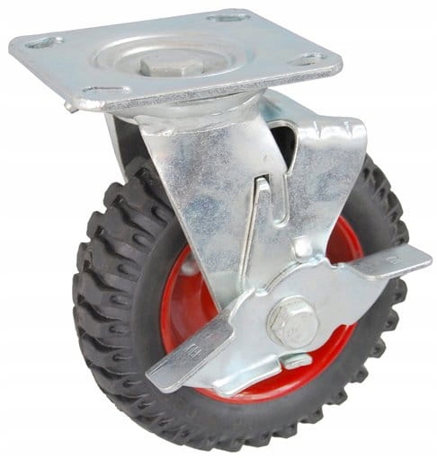Koła przemysłowe wzmacniane 200 mm obrotowe hamule
