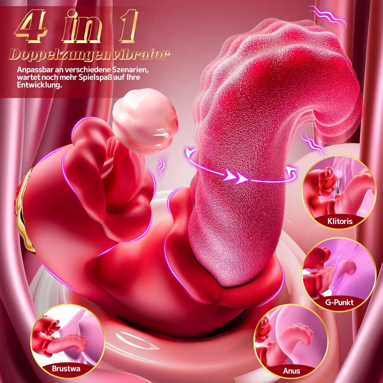 VIBRATION Wibrator Dla Kobiet 3w1 Z 10 Trybami Swing — miniatura 2