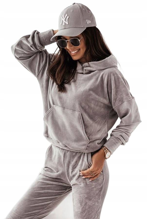 Měkká Šedá Tepláková Souprava S Kapucí Louis 3XL/4XL