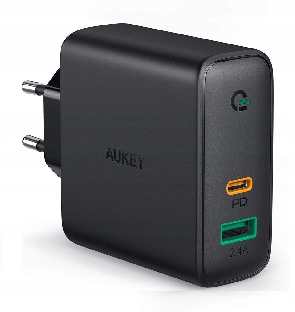 PA-D1 ładowarka sieciowa 2xUSB Power Delivery (1xUSB A+1xUSB C) 5.4A 30W