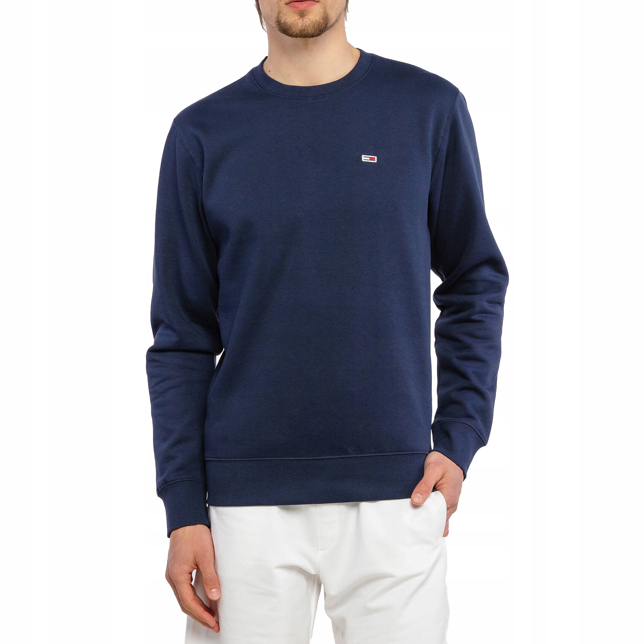Pánská mikina Tommy Jeans Tjm Regular Fleece Crew Neck Twilight Navy