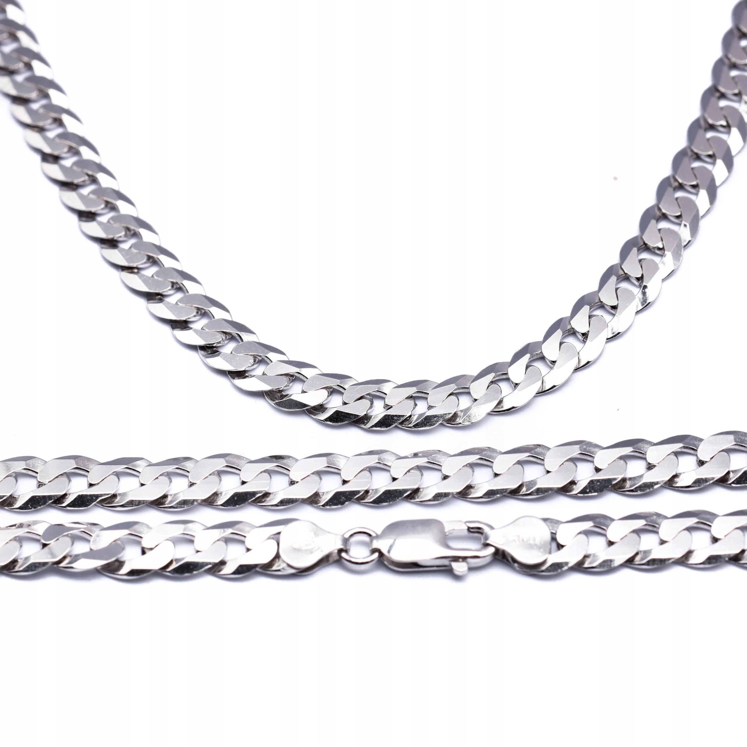 Stříbrný řetízek 925 s diamantovým pancířem, 50 cm