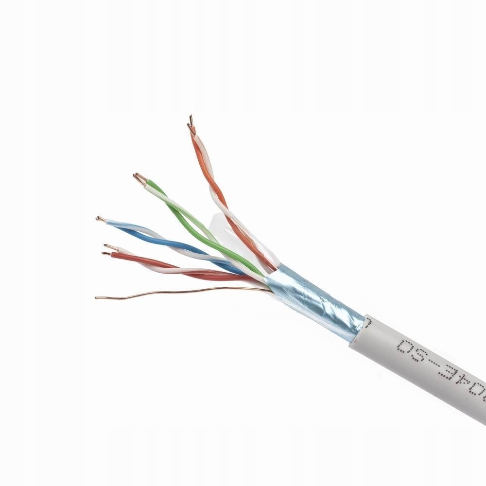 Kabel sieciowy Gembird FPC-5004E-SOL/100 (f/ftp; 100m; kat. 5e; kolor szary