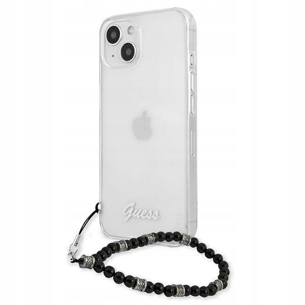 Etui Guess Black Pearl na iPhone 13 przezroczyste Guess
