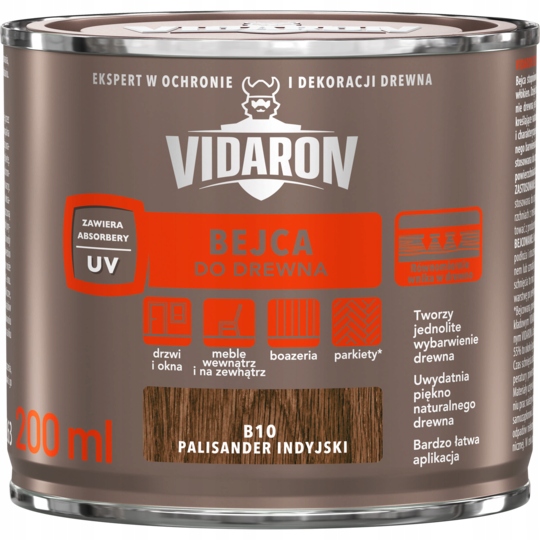 VIDARON Bejca do Drewna 0,2L PALISANDER INDYJ. B10