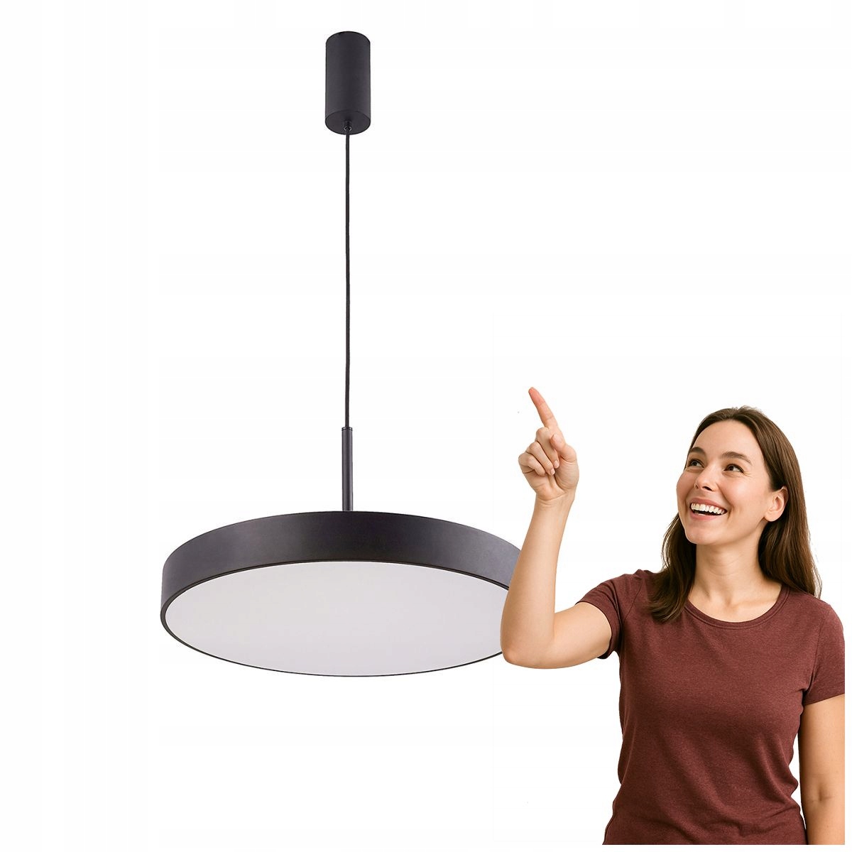 Závěsná Led lampa 35W Orbital 5361-835RP-BK-3 Italux