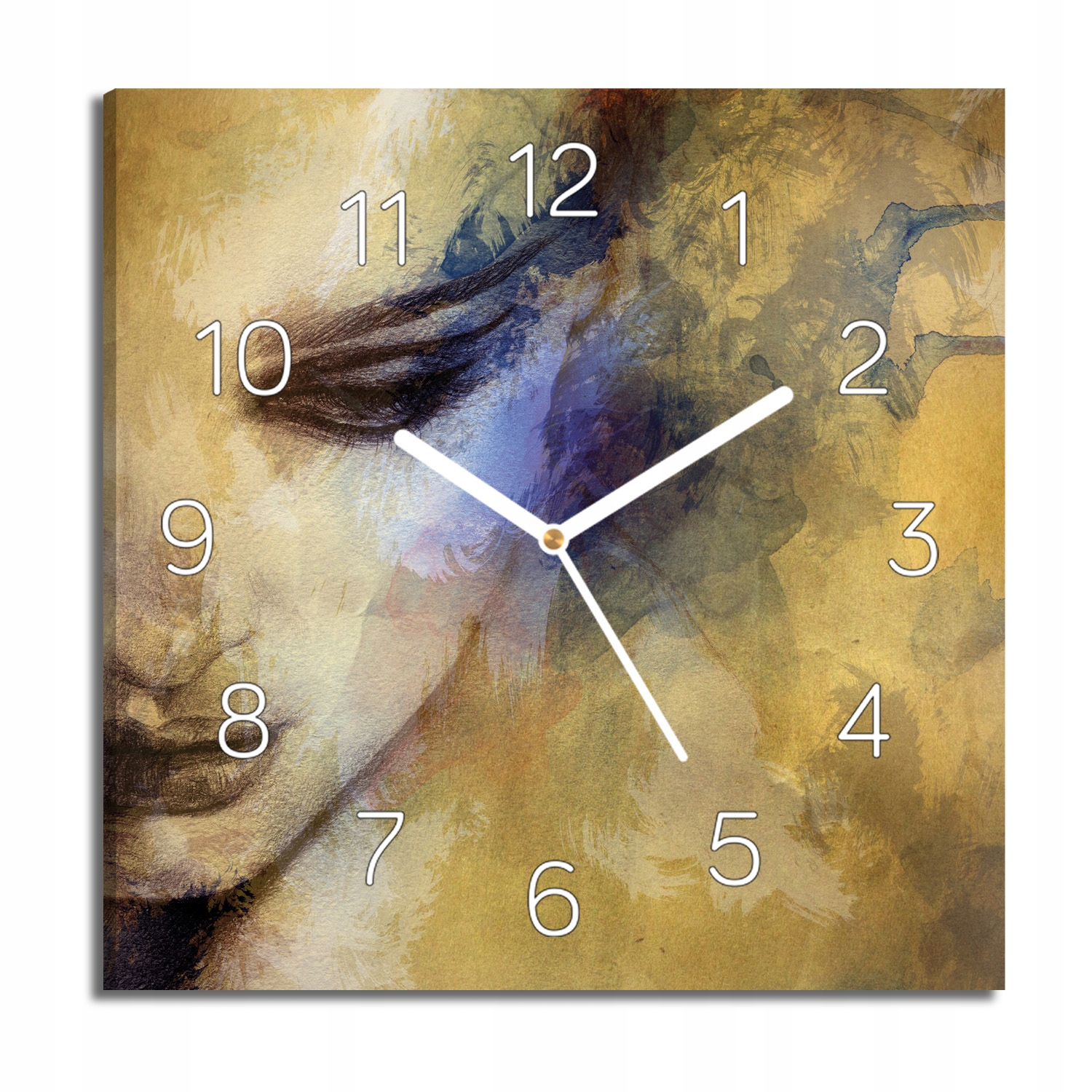 hodiny canvas Oko ústa nos tvář do pokoje 30x30