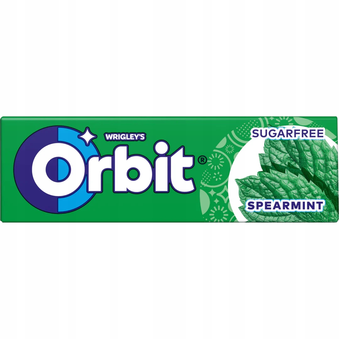 Levně Wrigley's Orbit žvýkačky Mátové bez přidaného cukru 14 g 30 kusů