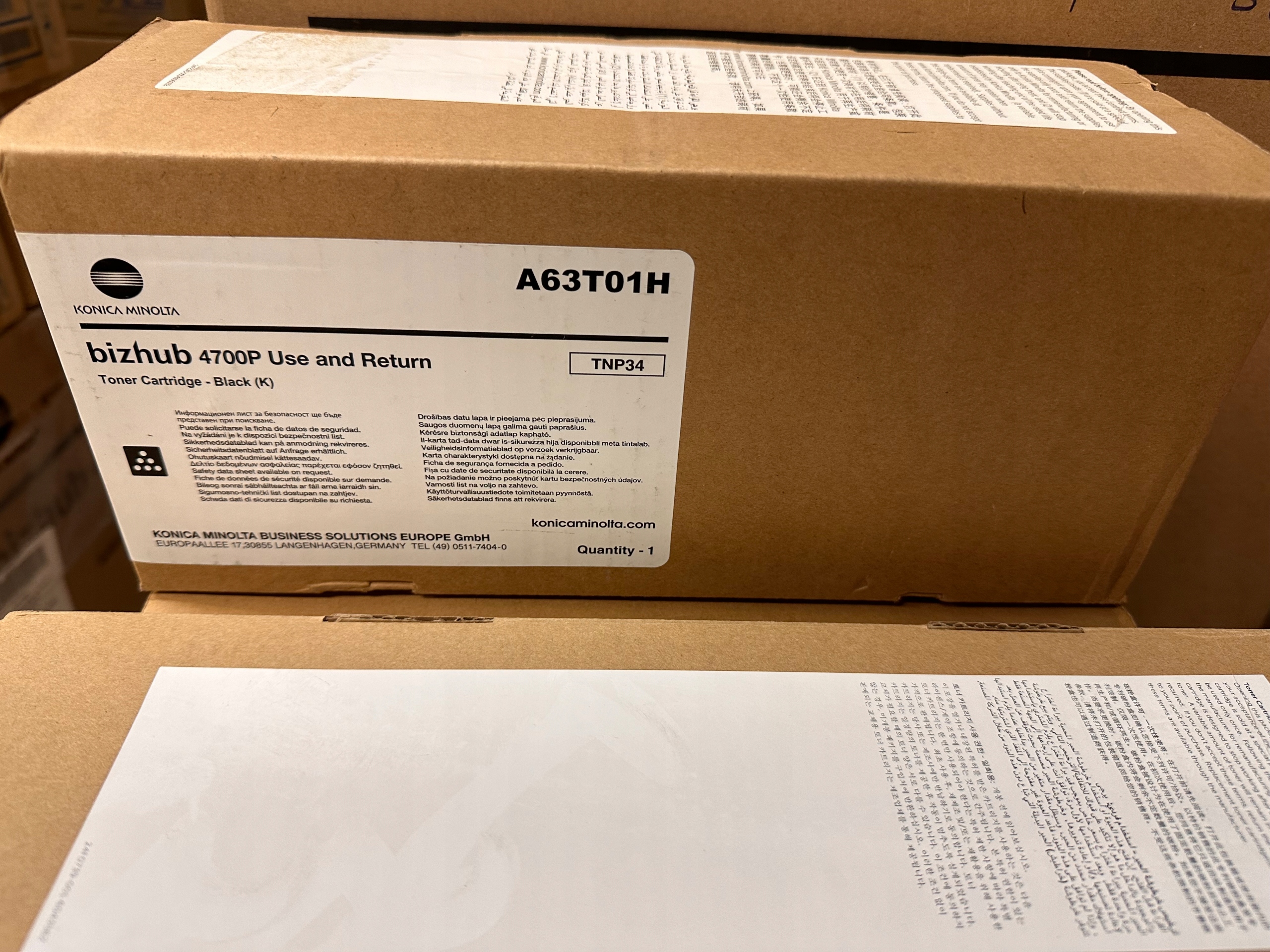 Toner Konica Minolta TNP-34 Originál A63T01H pre Bh 4700P