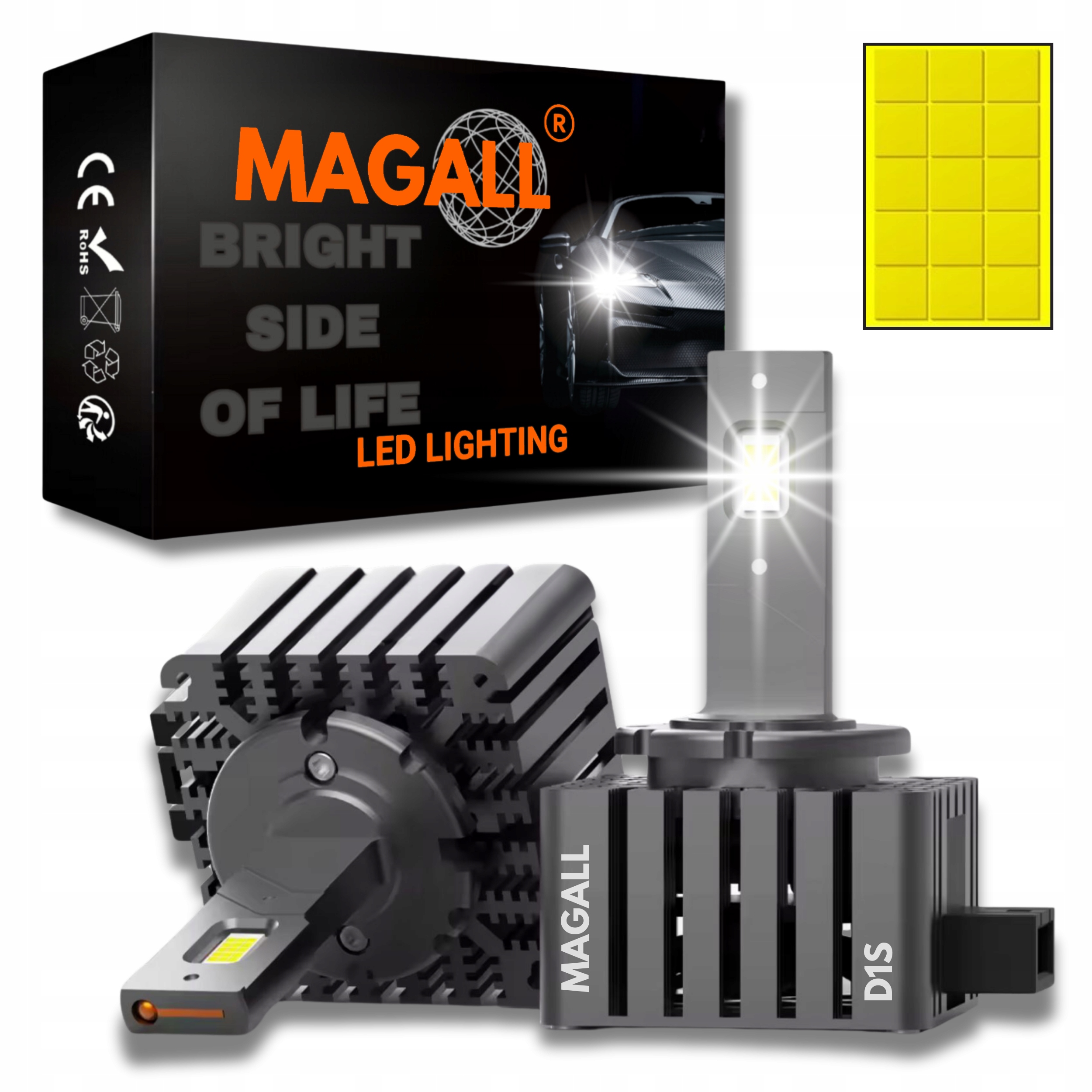 Led Žárovky D1S D1R Magall Hid-led 6500K 20000lm 70W Náhrada Xenonů