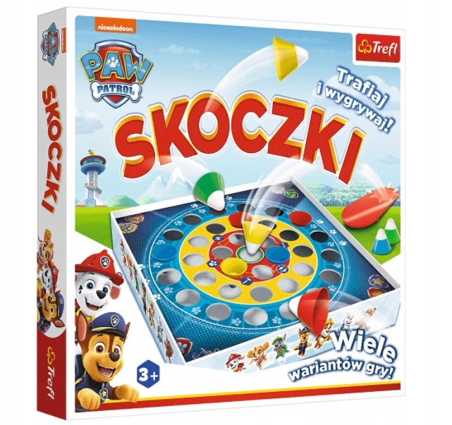 GRA ZRĘCZNOŚCIOWA PLANSZOWA PSI PATROL SKOCZKI