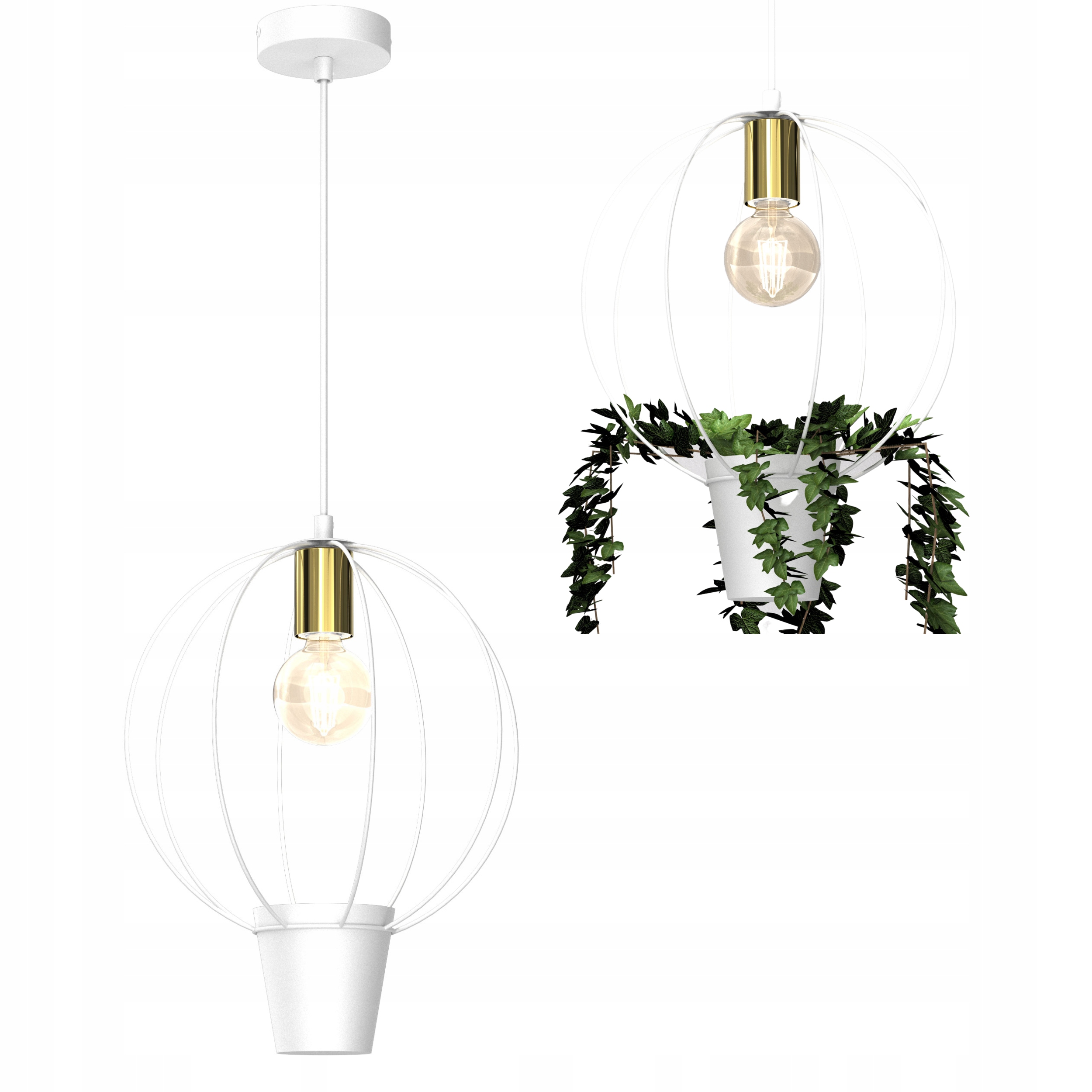 

Lampa Wisząca Kula Z Doniczką Na Kwiaty Rośliny