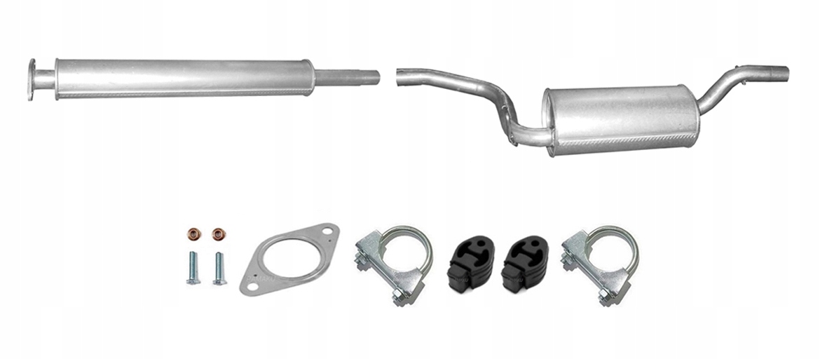 VOLVO S40 1.8 2.0 (OD 2004r.) TŁUMIK POCZĄTKOWY + TŁUMIK ŚRODKOWY