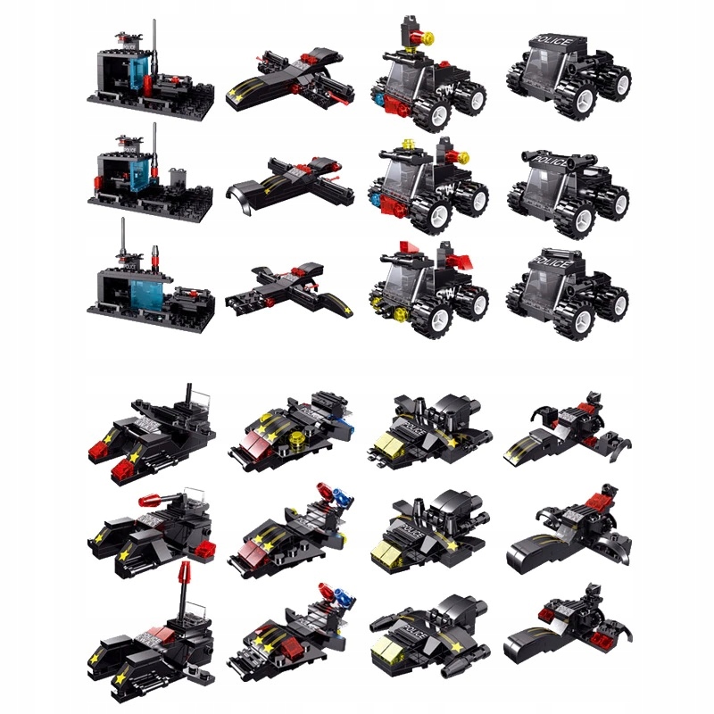 KLOCKI policja SWAT robot 418el (TS88555) Marka K&M