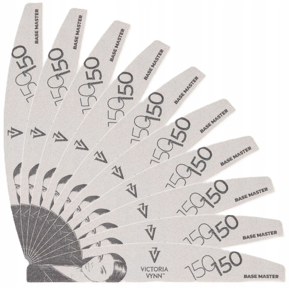 5 x Pilník Nail File Base Master Půlměsíc 10 kusů Victoria Vynn 150/150