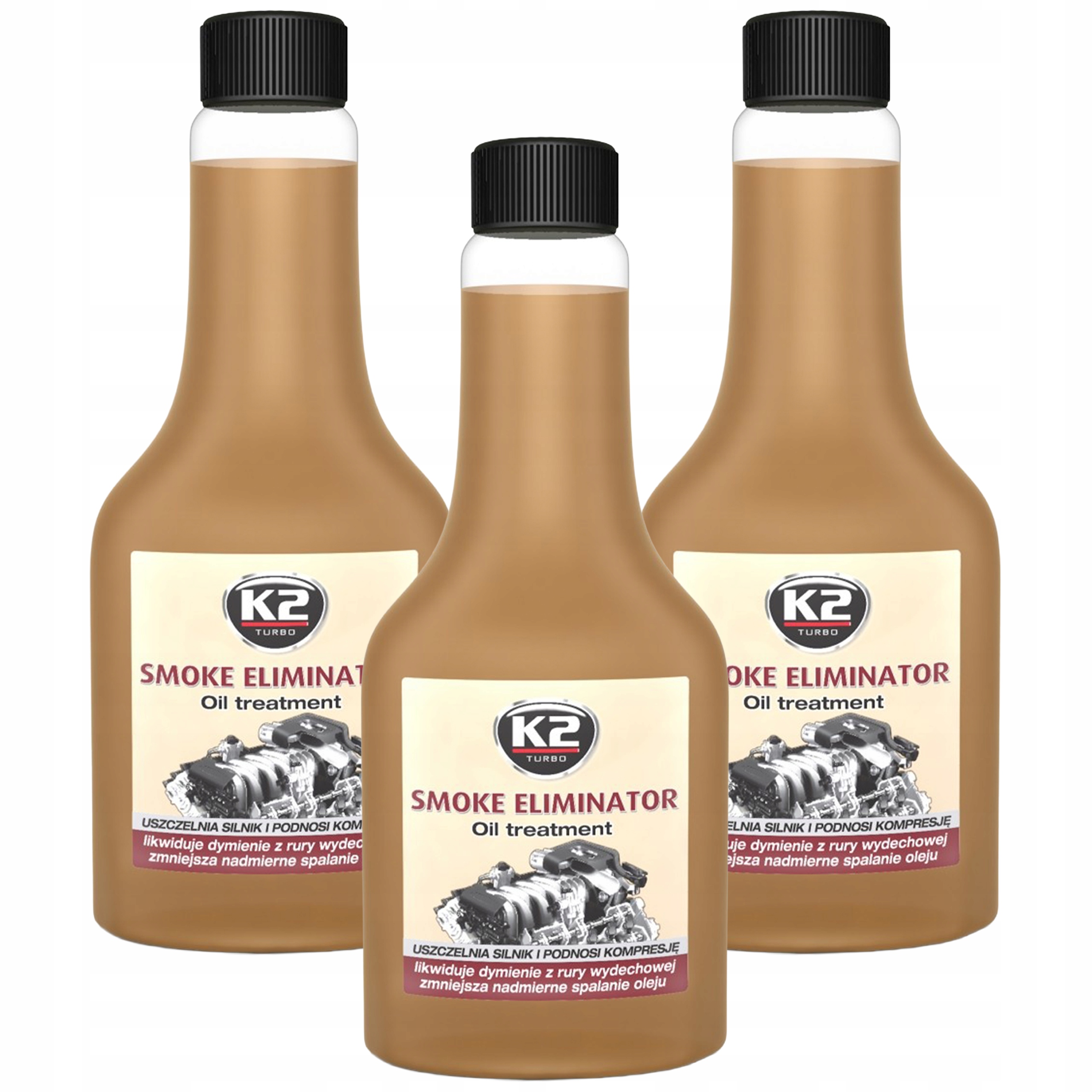 K2 Smoke Eliminator Redukuje Dymienie 355ML T351 3 sztuki