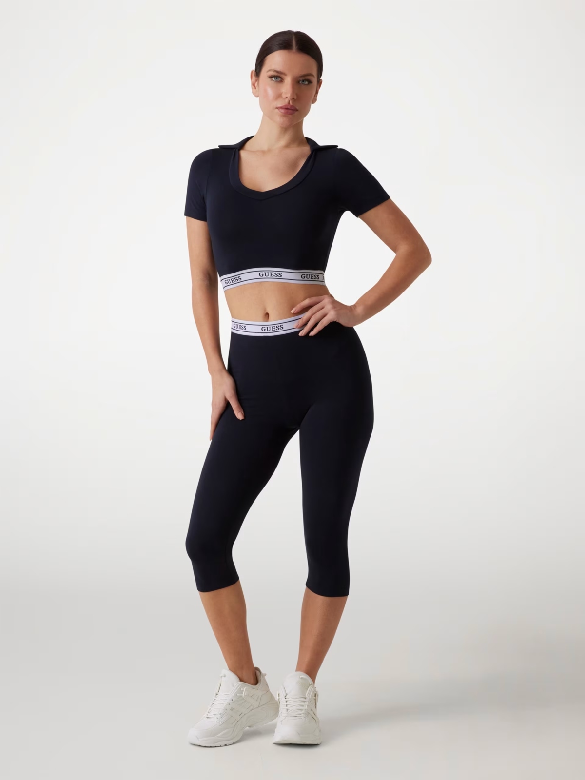 Dámské kalhoty Guess New Aline Capri Leggings Eco S
