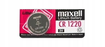 

1x Bateria Litowa Maxell Cr 1220 3V 1szt. Japan