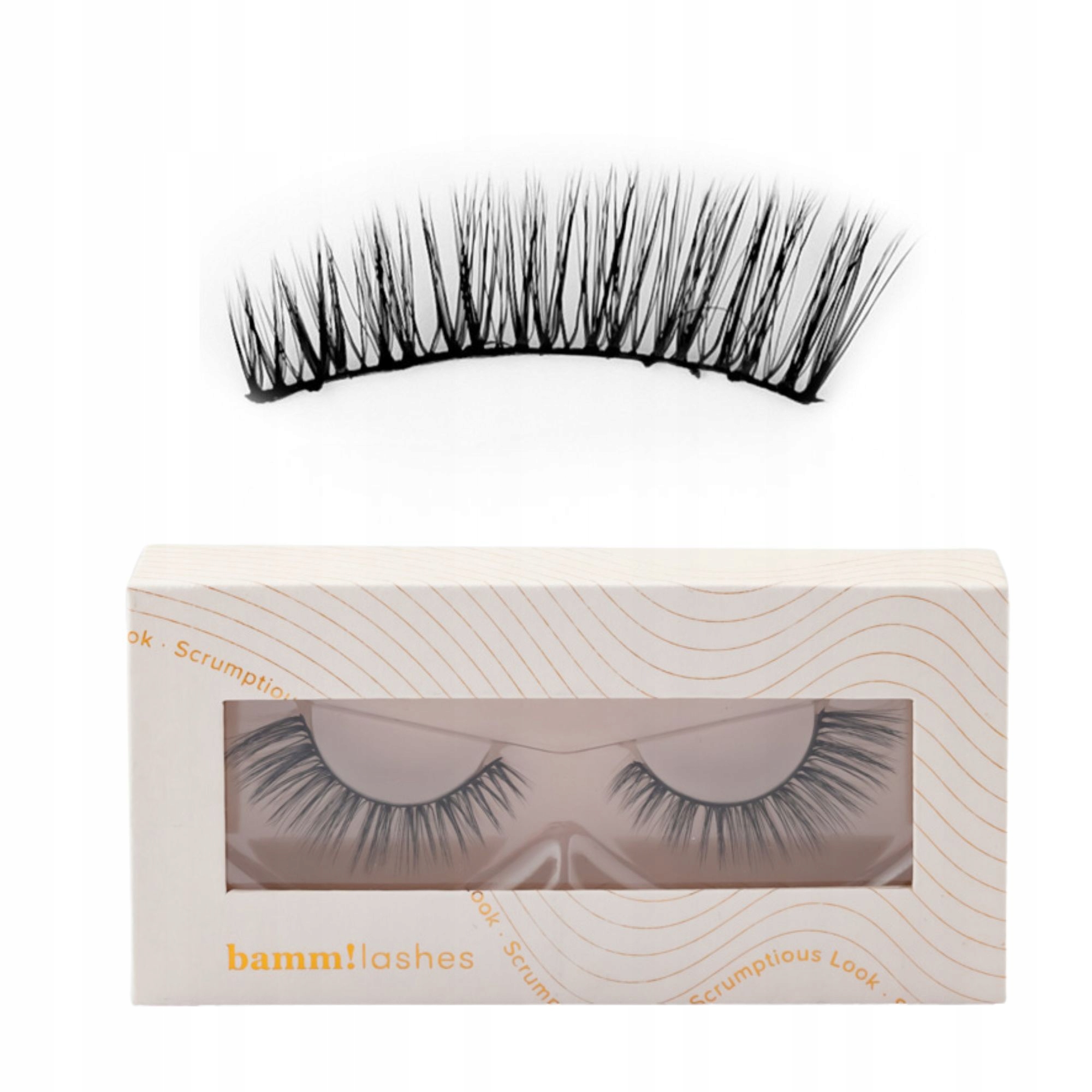 Umělé řasy na pásku dlouhé husté černé Scrumptious Look Bamm Lashes