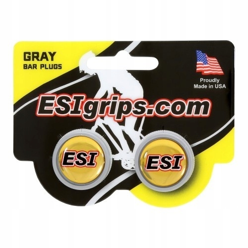 Esi Grips korki kierownicy Bar Plugs szare