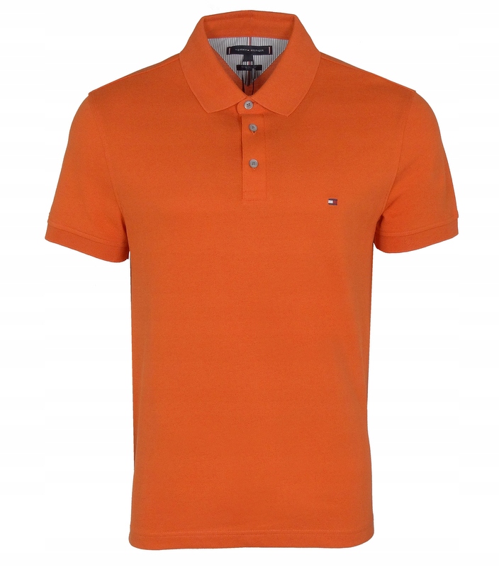 Tommy Hilfiger pánské polo, Slim, oranžové, XL