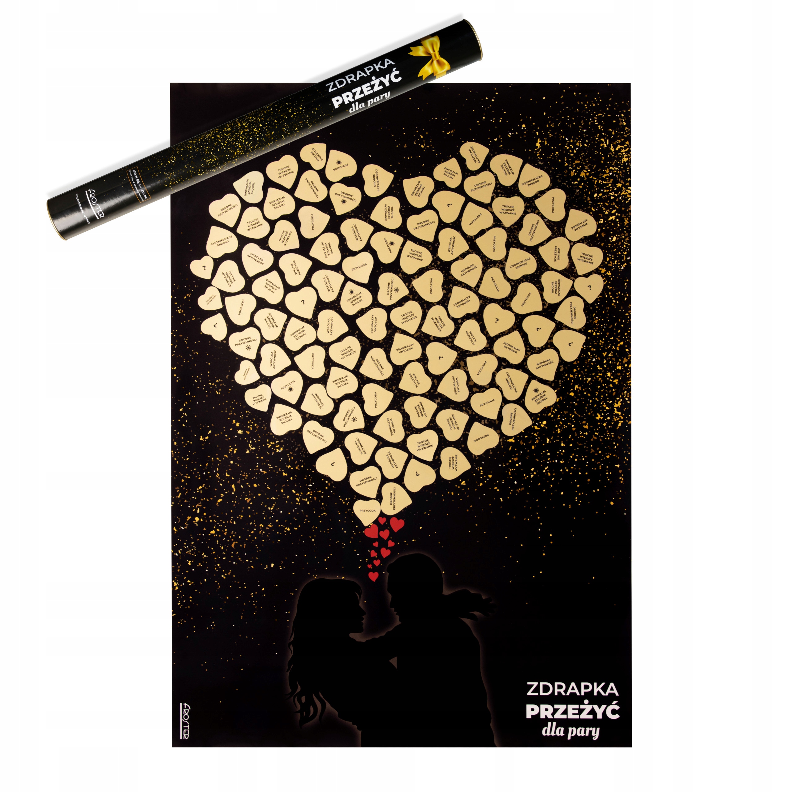 Dárek Stírací los Přežitek pro pár plakát na škrábání