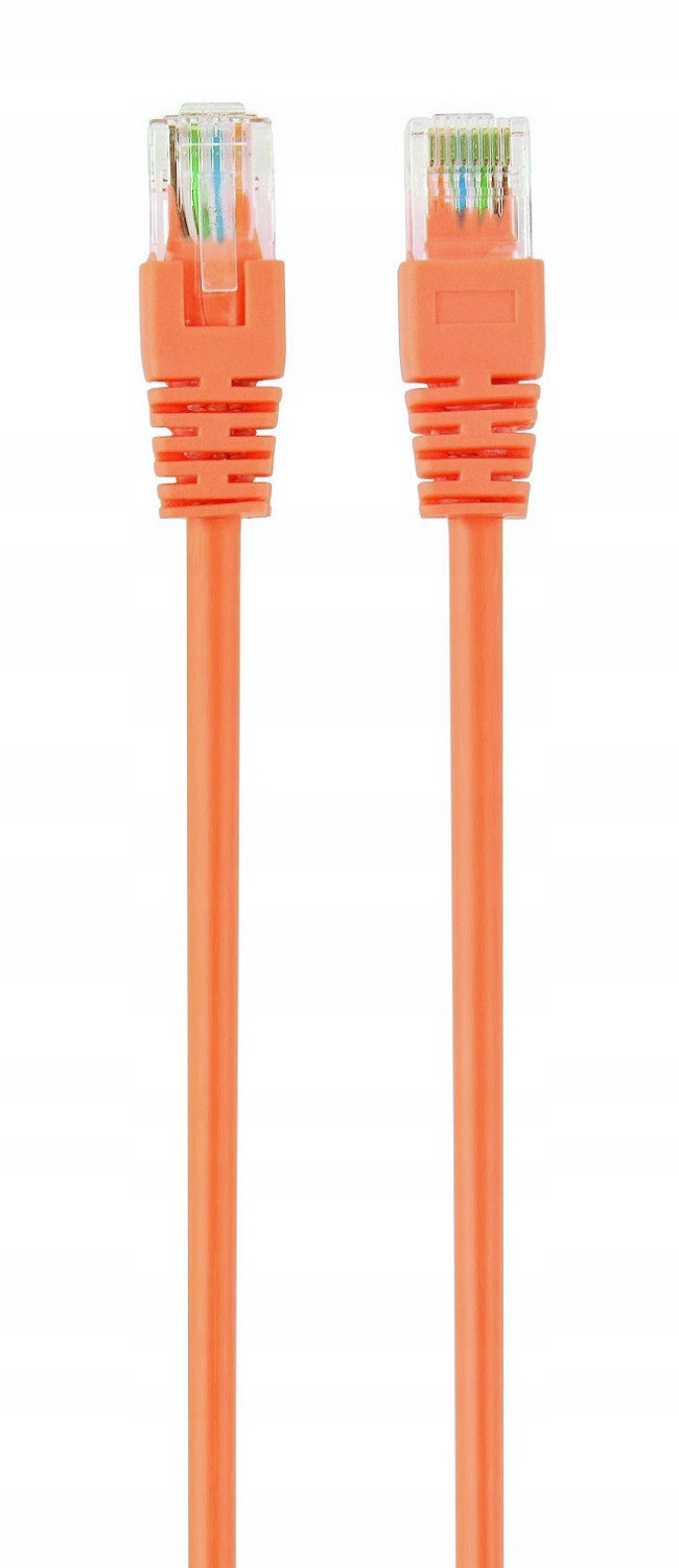 

Kabel sieciowy Lan RJ-45 Utp kat.5e pomarańcz 1m