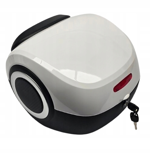 Plastový Motocyklový Kufr Centrální Skútr TopX bílý 30L 25r