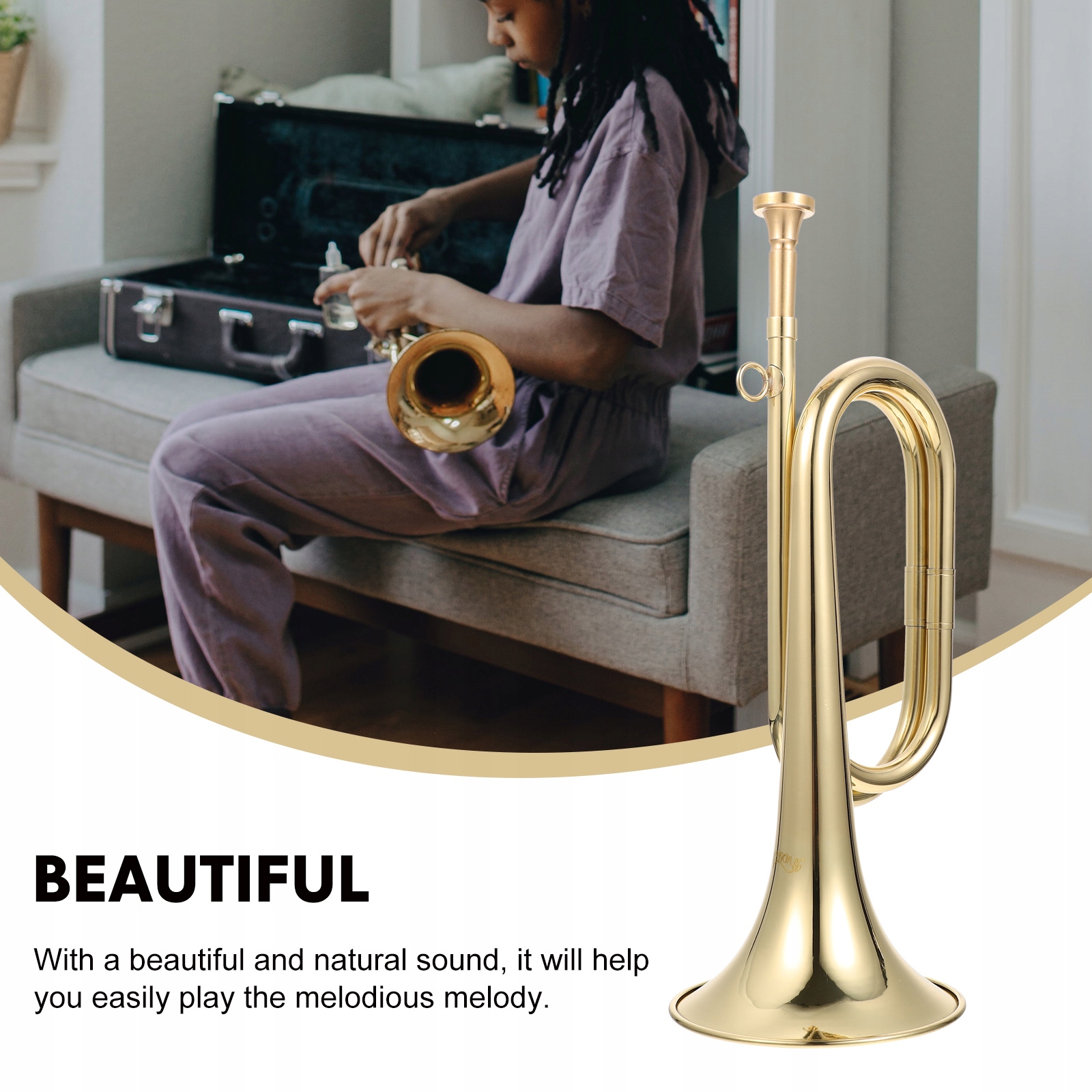 INSTRUMENT MUZYCZNY BUGLE KIDS INSTRUMENT DĘTY Marka bez marki