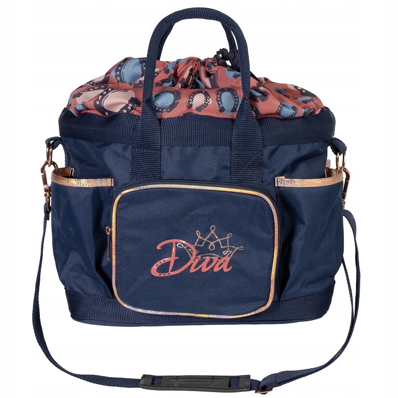 Taška na kartáče pro koně Harry's Horse Diva 26SS, modrá