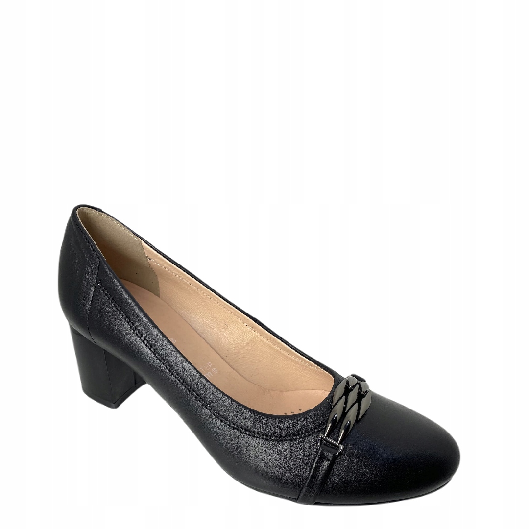 Dámské kožené lodičky Arka 6131/1554 Černá 36, Černá