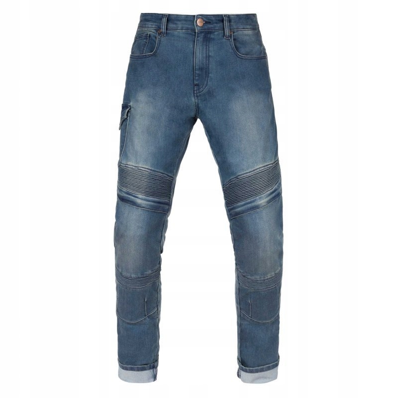 Motocyklové Džínsové Nohavice Broger Ohio Tapered Fit Washed Blue W38L32