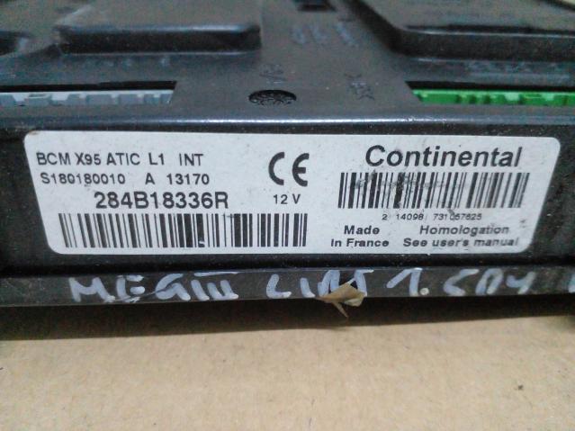 module BCM RENAULT MEGANE III 08-16 284B18336R