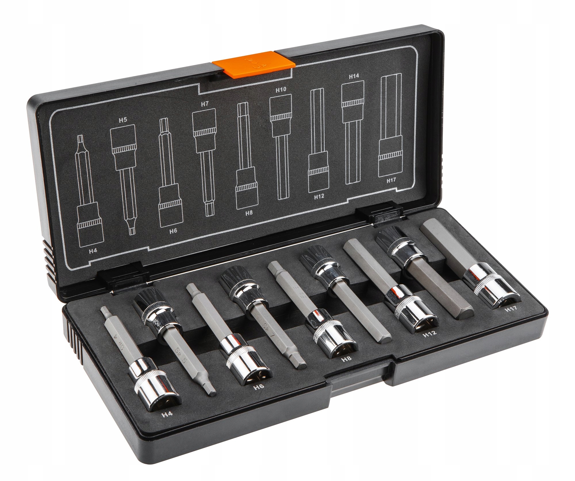 NEO KONCOWKI SZESCIOKATNE NA NASADCE 9 SZT 08 706 Mark NEO Tools