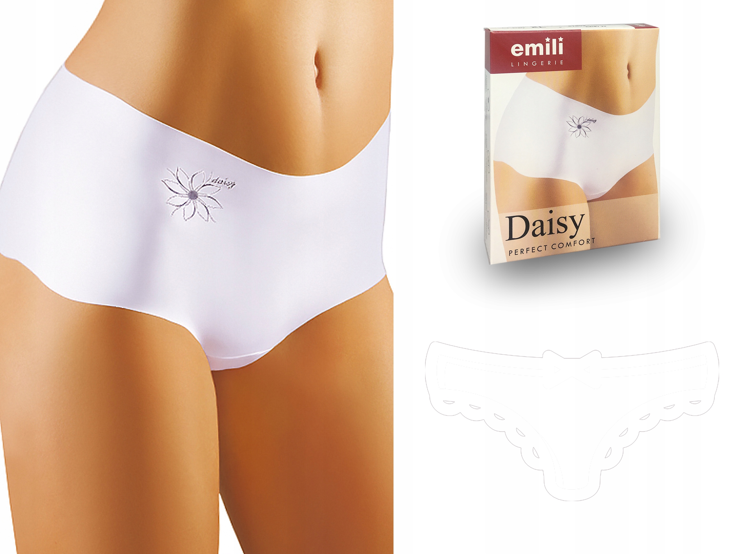 

Daisy Laserowo Cięte Figi Emili biały XL