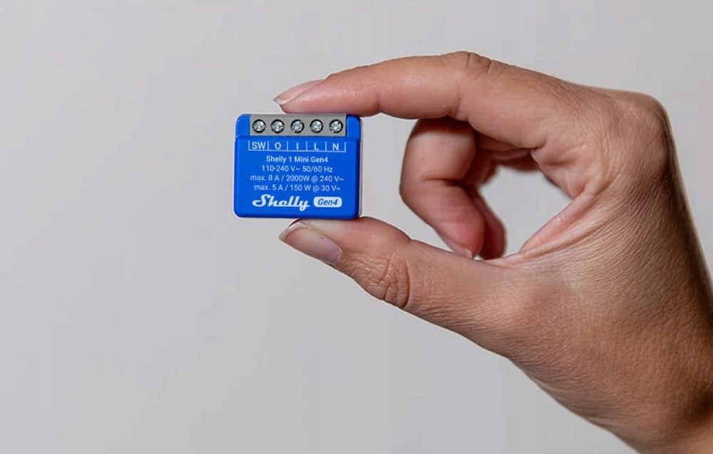 SHELLY 1 Mini Gen4 1-kanałowy mini moduł ze stykiem bezpotencjałowym — 4