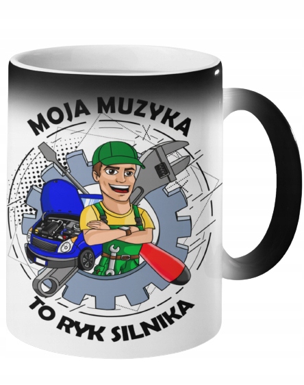 KUBEK MAGICZNY PREZENT MECHANIK MUZYKA SILNIK