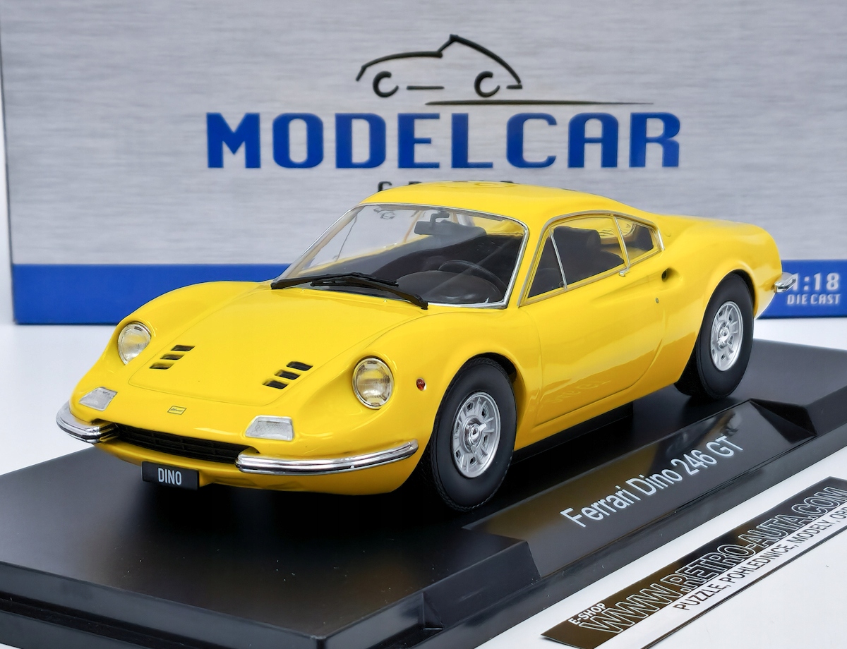 Ferrari Dino 246 GT (1969) Żółty MCG 1:18