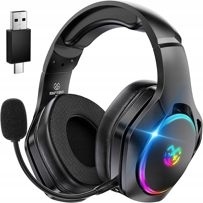 Słuchawki bezprzewodowe Tatybo WT01 PC/PS5/PS4 2.4GHz Bluetooth 7.1 sound